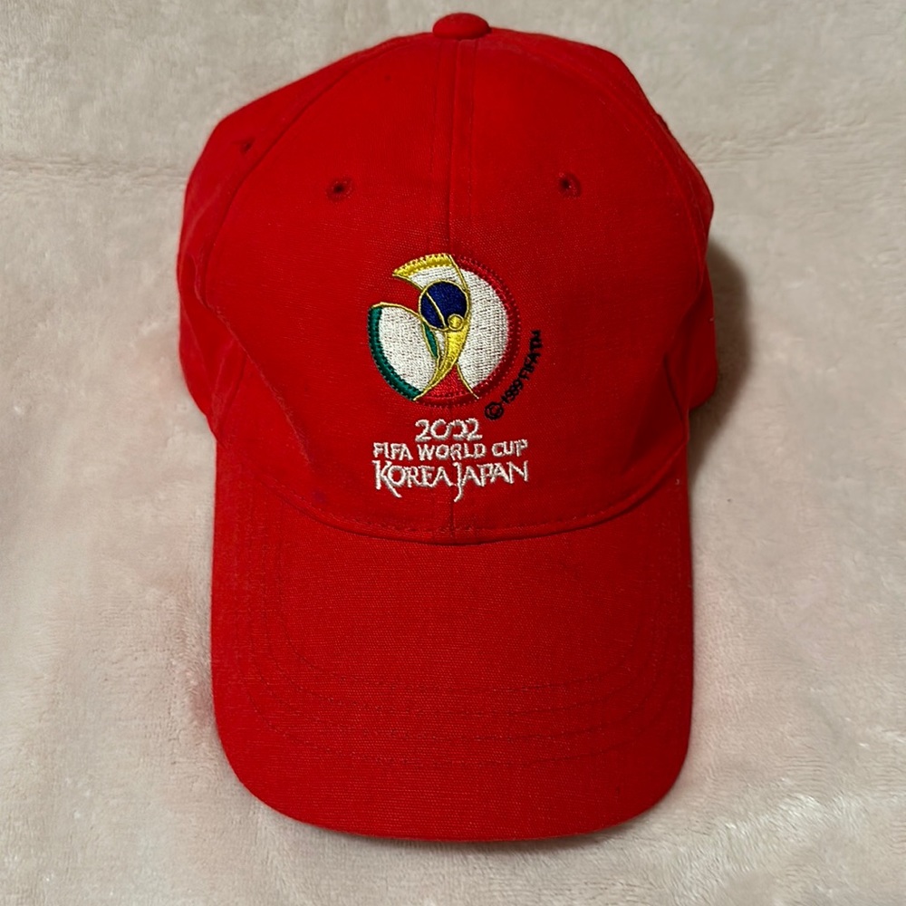 Vintage 2002 FIFA World Cup Korea Japan red Cap